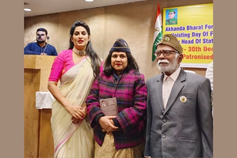 Hindi Film Neera Arya’s Motion Poster Launched in Delhi by Netaji Subhash Chandra Bose’s Great Grand Daughter Rajshree Bose