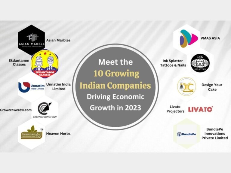 Meet the 10 Growing Indian Companies Driving Economic Growth in 2023